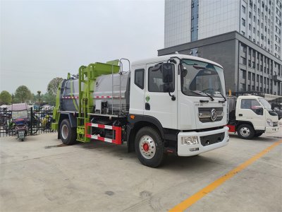 餐廚垃圾車(chē)，收集運(yùn)輸剩飯剩菜泔水垃圾我擔(dān)當(dāng)，干濕分離我本領(lǐng)大